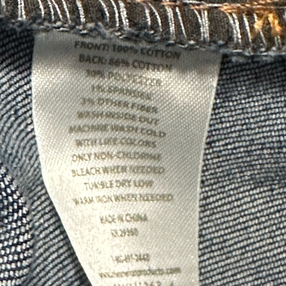 Women's Dip 16 XL 1X Denim Jeans Shorts Navy Blue High Rise Cut Offs Hem NWT - Picture 10 of 10